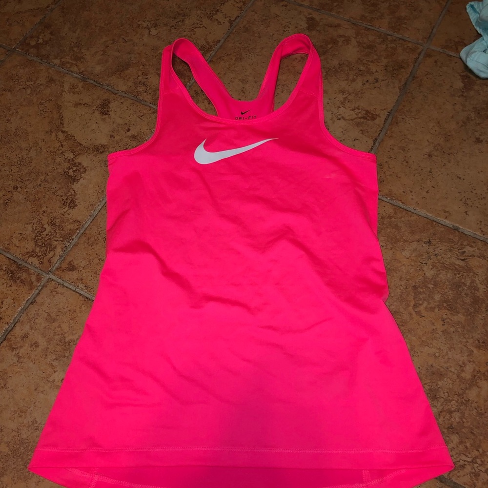 Nike bright pink tank